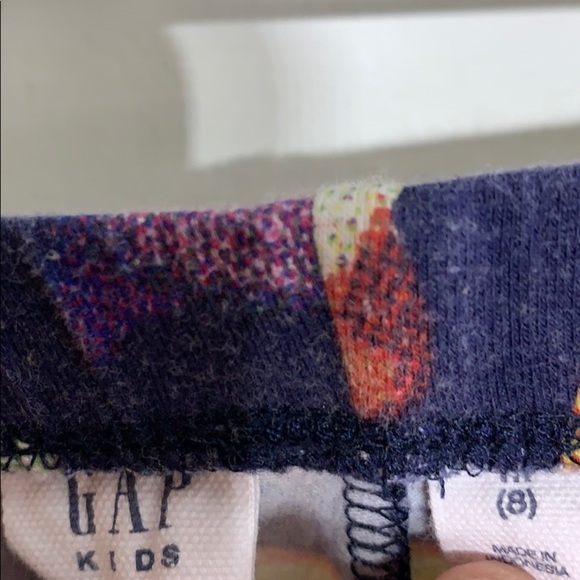 Gap Emoji Print Cotton Straight Legging medium girls casual clothing - Picture 3 of 5